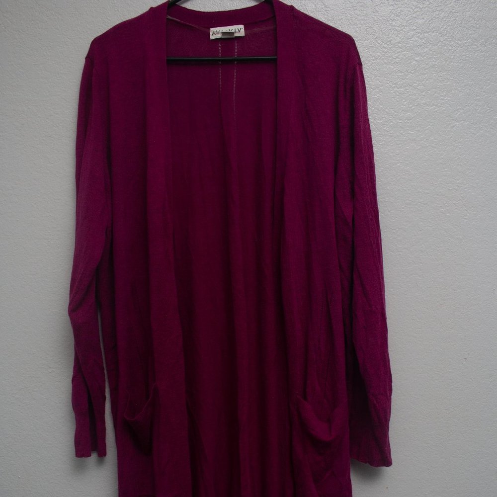 Ava Viv Long sleeve Maxi Cardigan